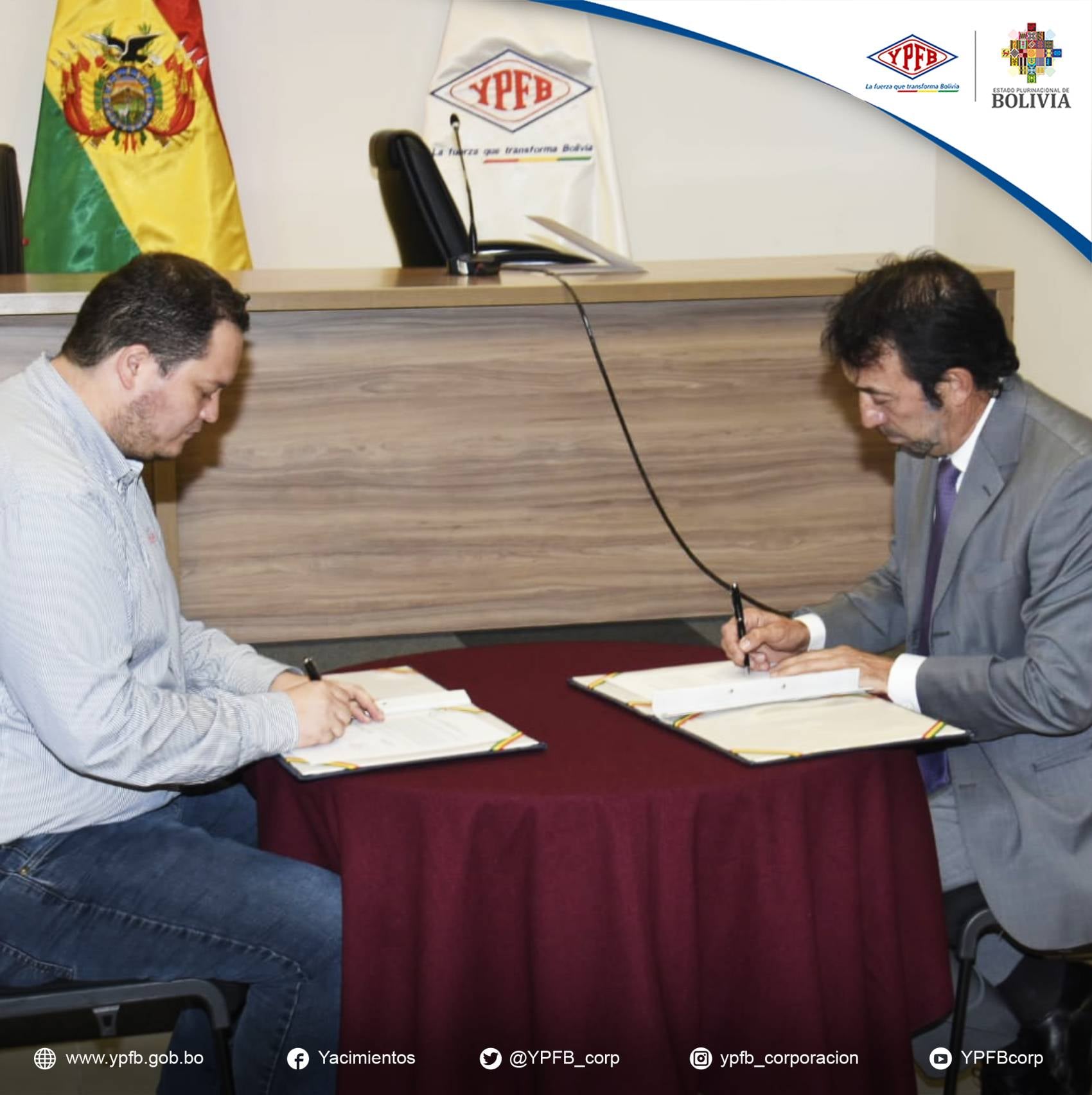 YPFB y la empresa Vintage suscriben acuerdo para la exploración de pozos petroleros en Tarija, Chuquisaca y Santa Cruz