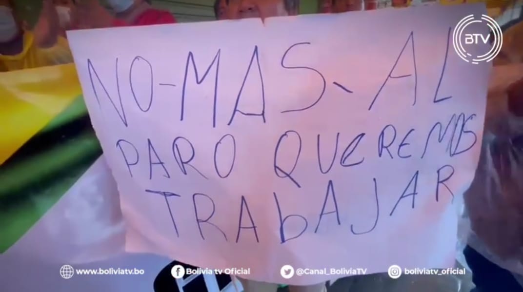 Santa Cruz: Gremiales rechazan el paro y convocan a una “gran marcha” en defensa del derecho al trabajo