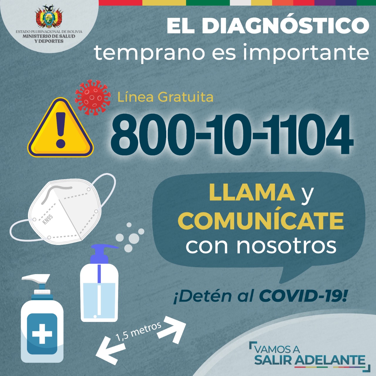 La línea gratuita 800-10-1104 para teleconsultas sobre COVID-19 atiende un promedio de 1.000 llamadas diarias