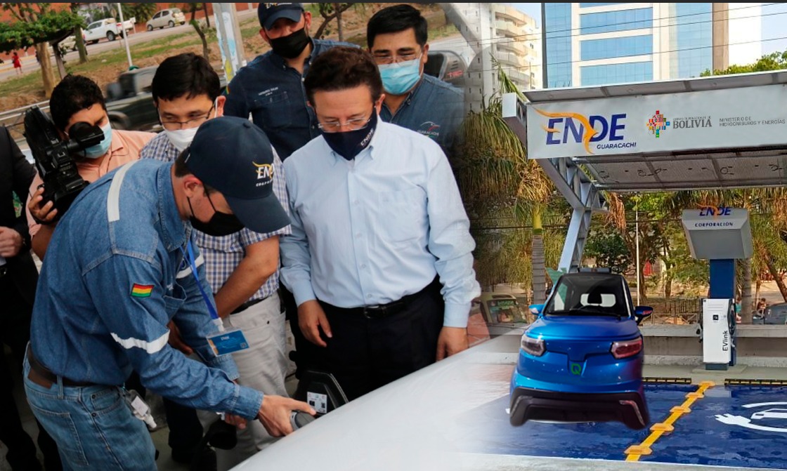 Electrolineras cobrarán entre Bs 1,01 y Bs 2,15 el kilovatio hora en la recarga de autos eléctricos