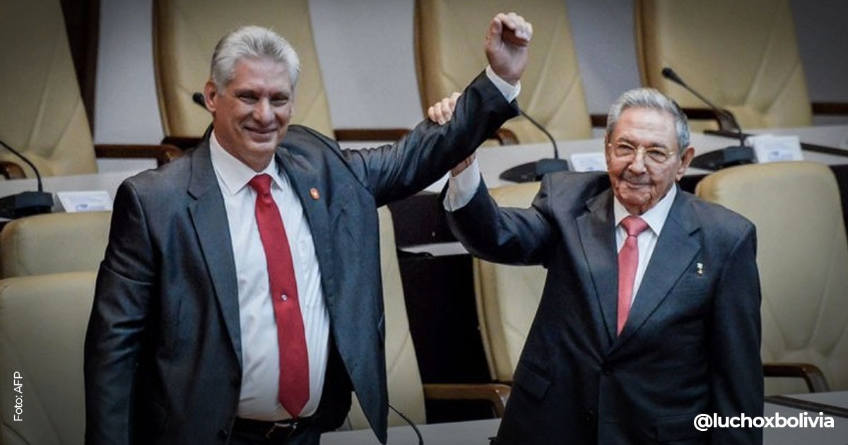 Presidente Arce saluda la elección de su homólogo Díaz-Canel como Primer Secretario del Partido Comunista de Cuba