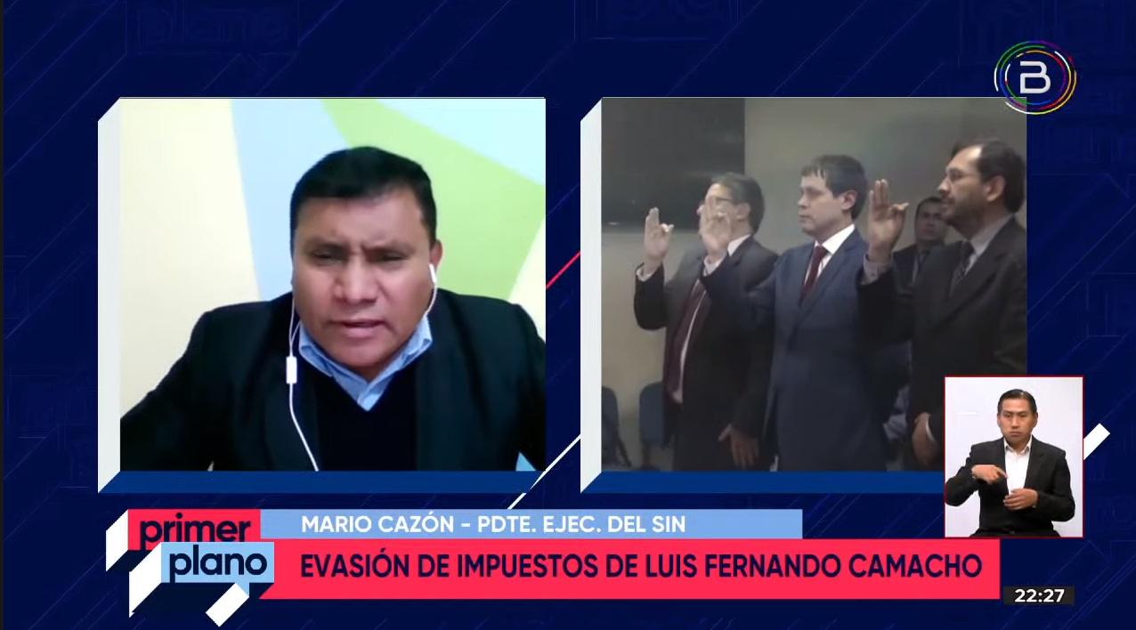 El SIN niega persecución a Camacho y lo desafía a demostrar que no evadió impuestos