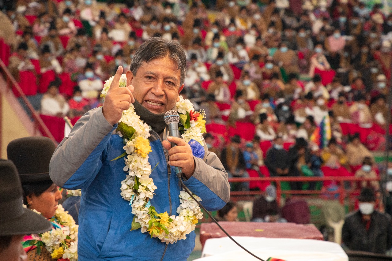 Vicepresidente Choquehuanca pide “proyectar la unidad” del país desde La Paz