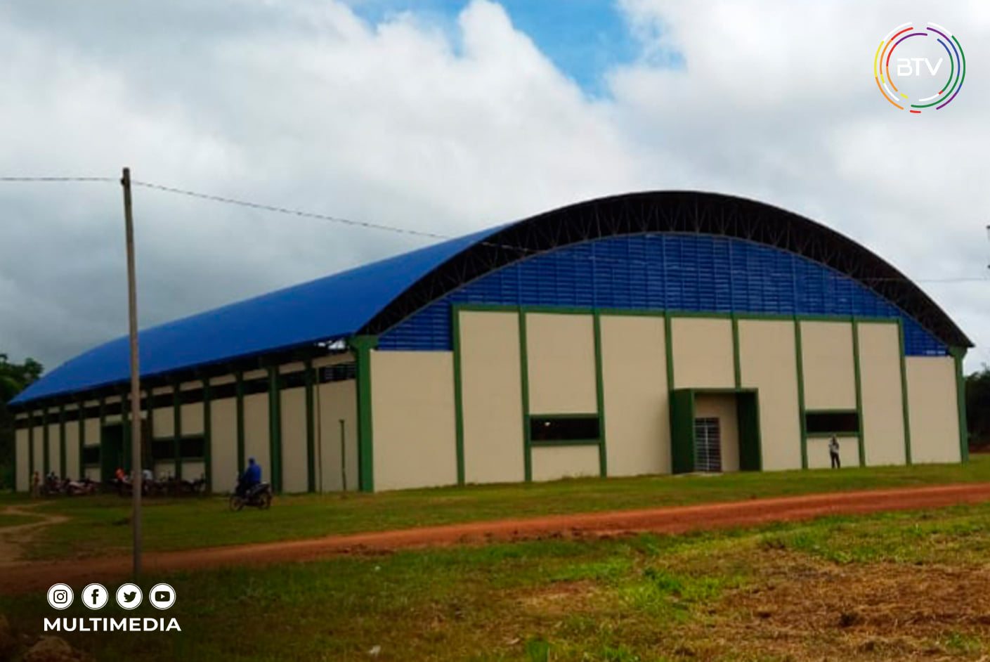 Puerto Gonzalo Moreno, en Pando, estrena moderno coliseo con capacidad para 1.500 personas (adelanto)