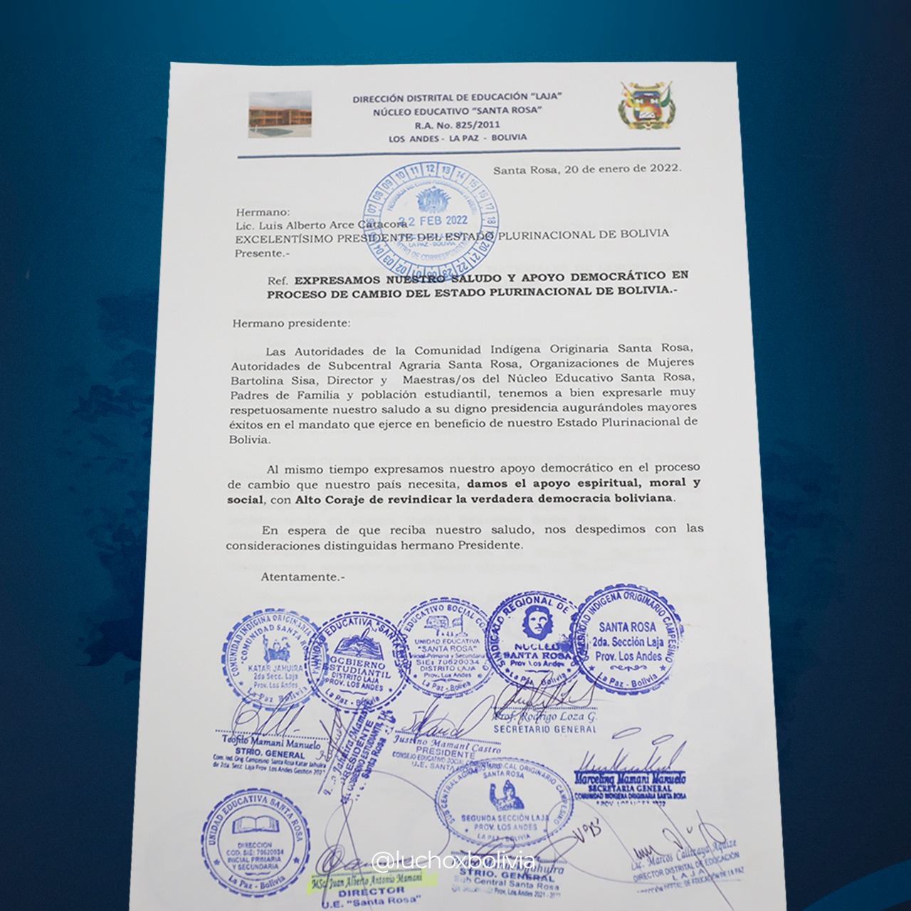 Arce: Defenderemos la verdadera democracia, esa construida con base en la lucha y resistencia de los pueblos