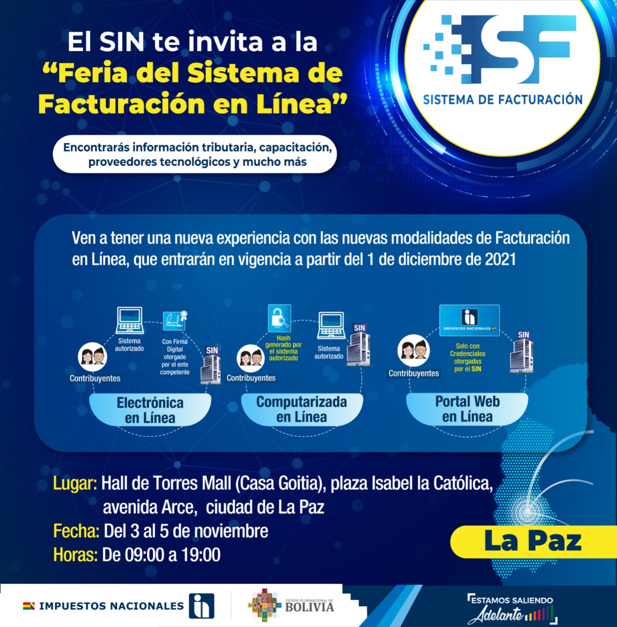 Impuesto: Contribuyentes podrán dosificar facturas en el SFV hasta el 30 de noviembre