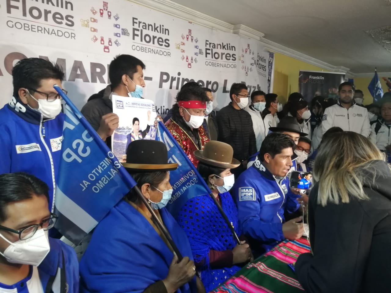 Franklin Flores se declara ganador y afirma que el MAS venció a la dictadura en el departamento de La Paz