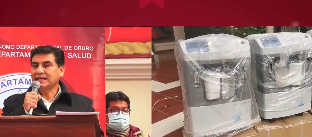 Ministerio de Salud y OPS entregan 10 concentradores de oxígeno e insumos para hospitales de Oruro