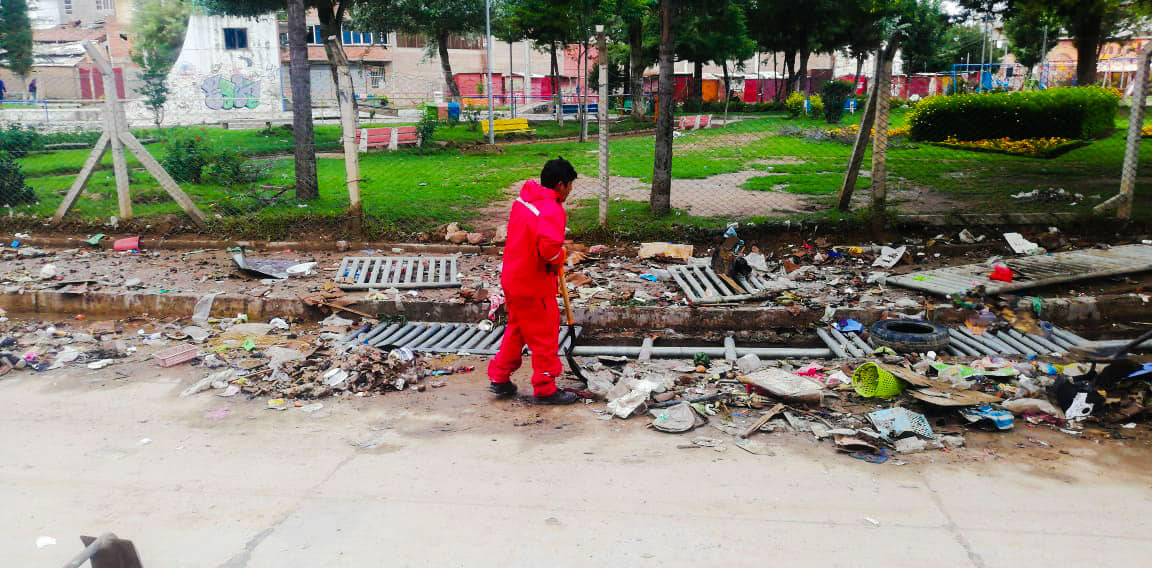 Alcaldía de Sucre intensifica limpieza de escombros en calles afectadas por la granizada