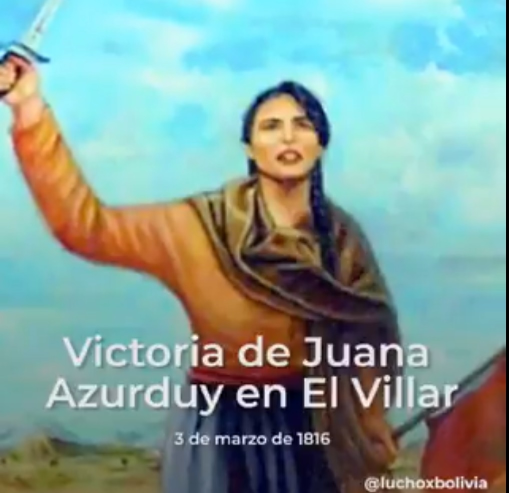 Arce recuerda la valentía de Juana Azurduy y destaca la lucha de las mujeres por una patria soberana