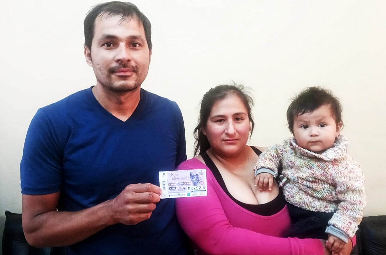 Sorteo de la Lotería “Mujer te quiero libre” tiene como ganadores a un colombiano y a su esposa cochabambina