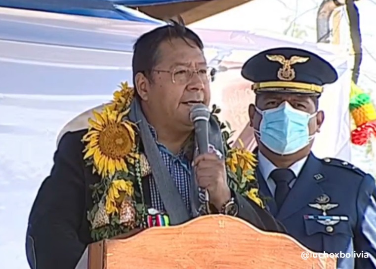 Presidente Arce inaugura la Primera Expo Feria Ministerial e Intercultural de Cuatro Cañadas