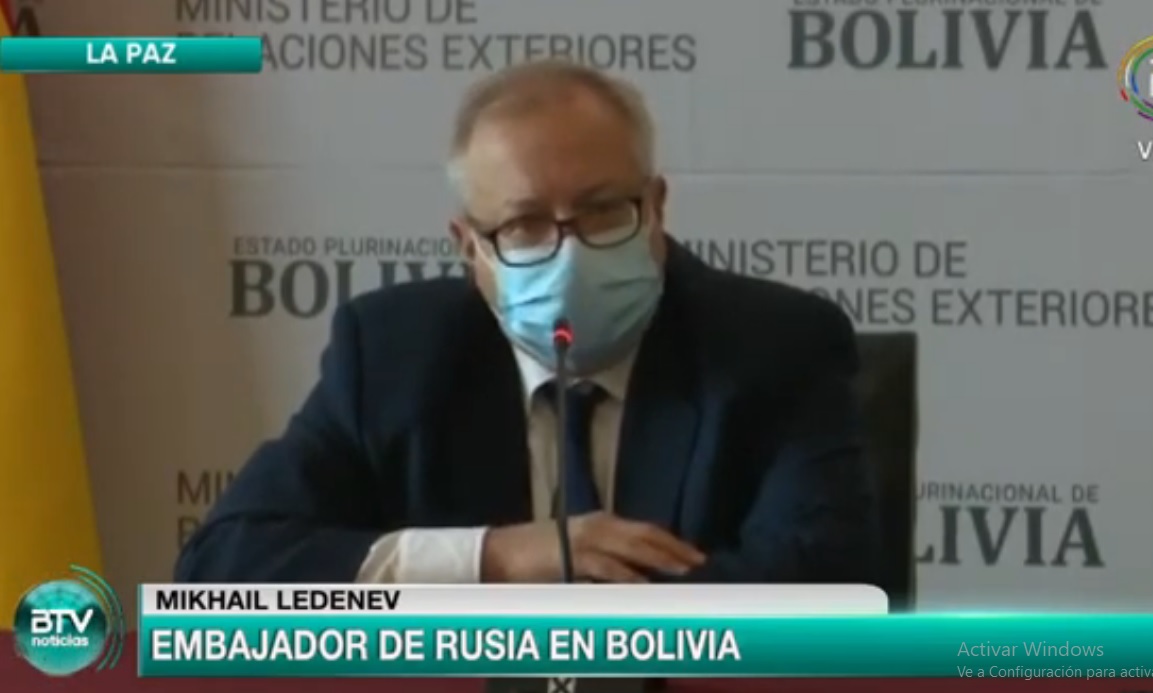 Rusia afirma que Bolivia es prioridad para entrega vacunas Sputnik V; el nuevo lote se retrasará unos días pero no afecta su eficacia