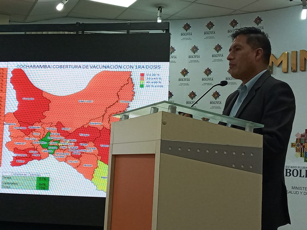 Gobierno urge al Sedes Cochabamba reforzar vigilancia epidemiológica e incrementar puntos de vacunación anticovid en municipios