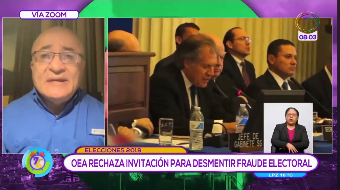 Moldiz: Rechazo de la OEA a participar en acto sobre elecciones de 2019 confirma que su auditoría no fue seria