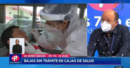 Pruebas contra el COVID-19 emitidas por laboratorios autorizados agilizan trámite de bajas médicas