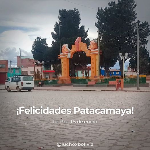 Presidente saluda el 60 aniversario del municipio de Patacamaya