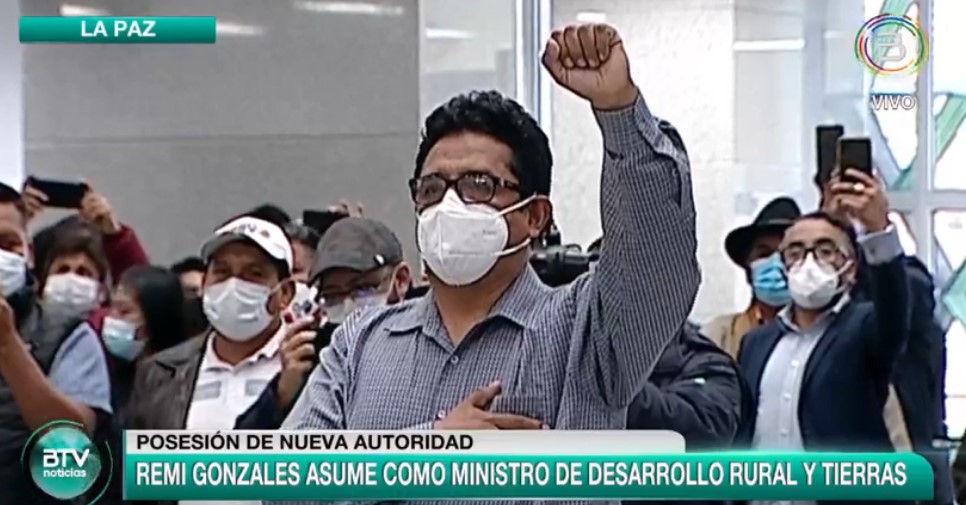 Presidente posesiona a Remmy Gonzales como Ministro de Desarrollo Rural y Tierras (adelanto)