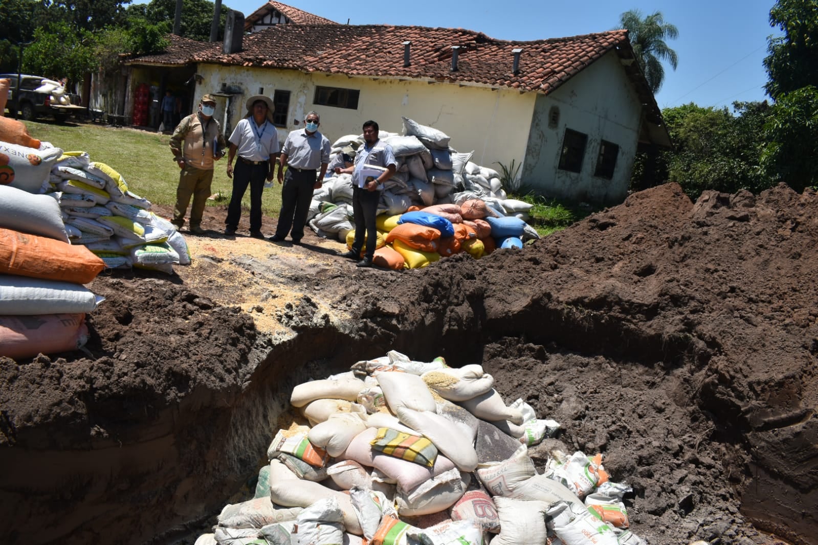 Destruyen más de 29 toneladas de semillas de contrabando en Santa Cruz