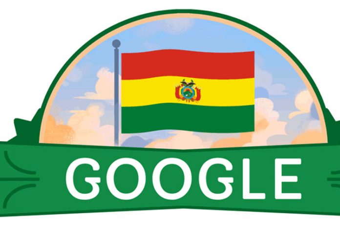 Aniversario indepentista de Bolivia presente en logotipo de Google