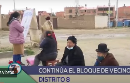 Vecinos del Distrito 8 de El Alto exigen ejecución de obras comprometidas por la alcaldesa Copa