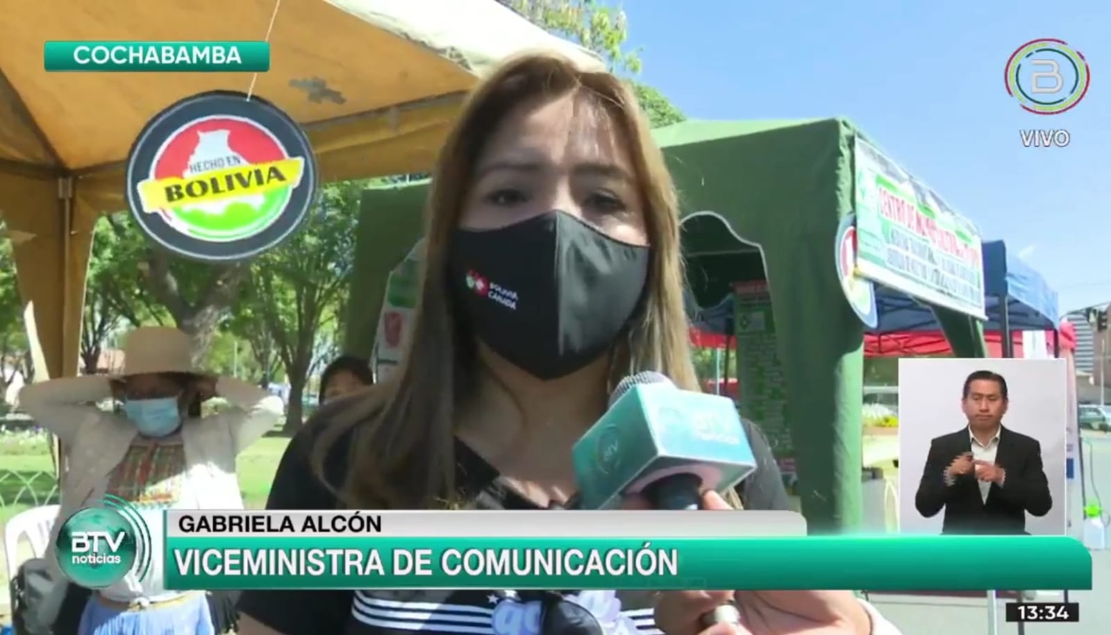 Viceministra Alcón invita a la población cochabambina a conocer los beneficios de la medicina tradicional en la feria ‘Unidos Contra el Covid’