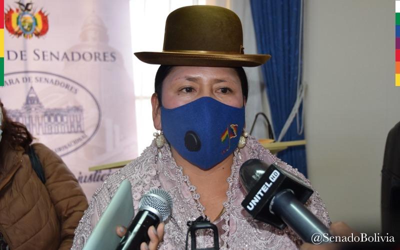 Senadora Velasco: Borrador de modificaciones a la Ley 348 está listo y se iniciará fase de socialización