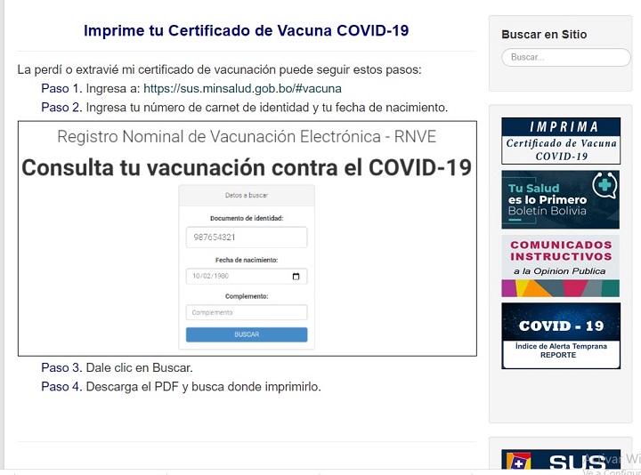¿Cómo recuperar el certificado de vacunación desde un celular o una computadora?