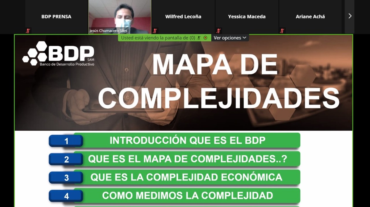 BDP socializa mapa de complejidades para el desarrollo productivo