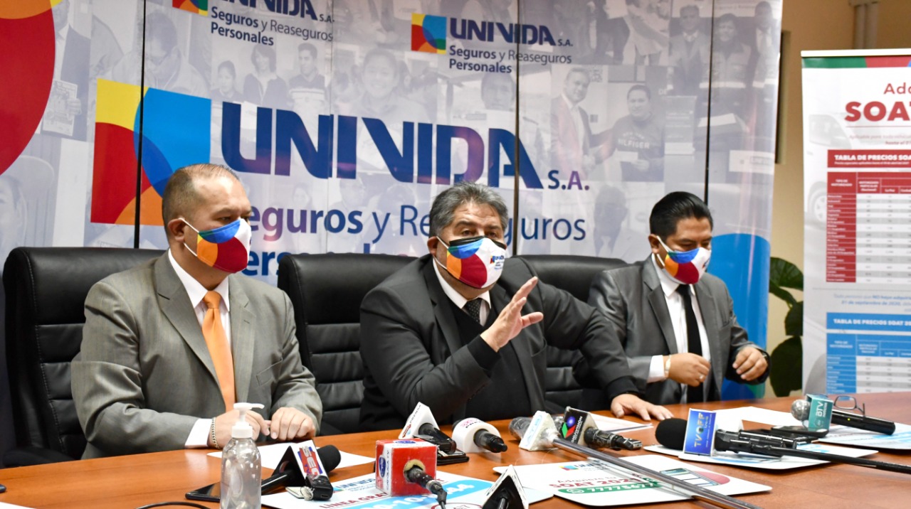 UNIVida recaudó más de Bs 6,6 millones por la venta de 79.690 pólizas del SOAT 2021